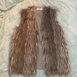 Faux fur vest